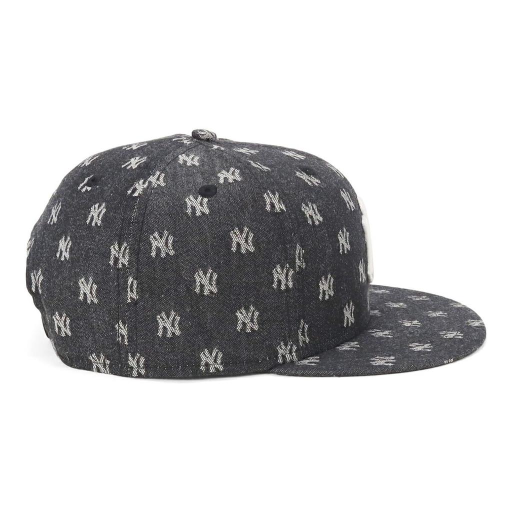 [New Era] Cap MLB Monogram Jacquard NY BlackChrome ML 950 MLB JAQ NEYYAN BLK CHR 14388575 NER36C5892