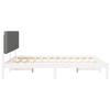 Bed Frame with Padded Headboard Light Grey 180 x 200 cm
