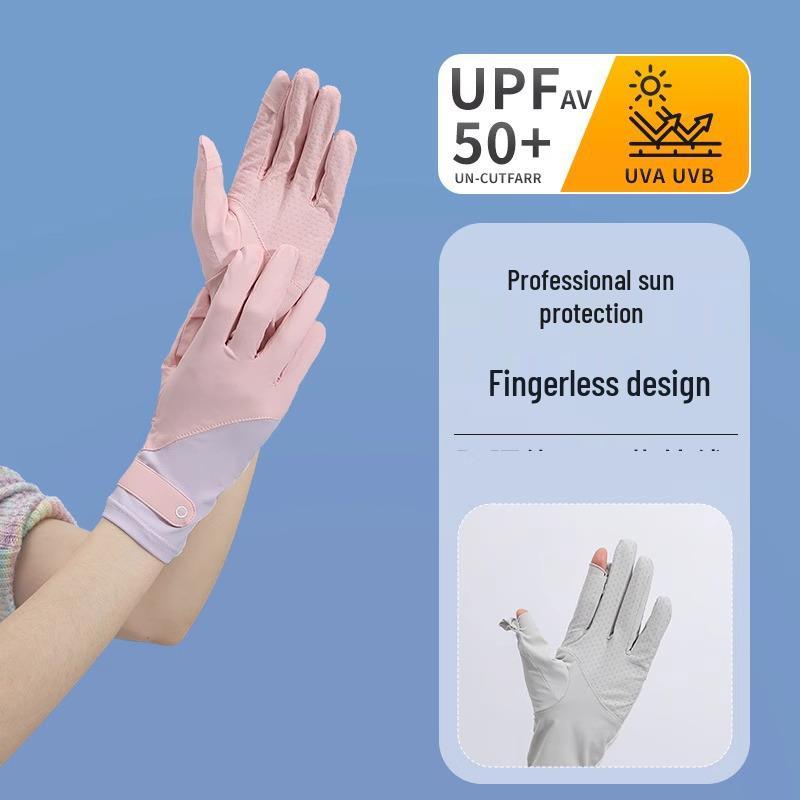 

Unisex Summer UV Protection Cycling Gloves - Breathable, Anti-Slip, and Sunshade for Outdoor Driving