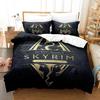 Ensemble de literie 3D Skyrim Housse de couette Taies d'oreiller Simple Jumeau Complet Queen King Size Décoration de maison Couette Cadeau pour Garçons