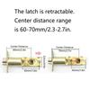 Room Door Handle Lock High-Grade Aluminum Alloy Handle Latch with 3 Keys Three-Pole Spherical Door Lock For Bedroom Bathroom