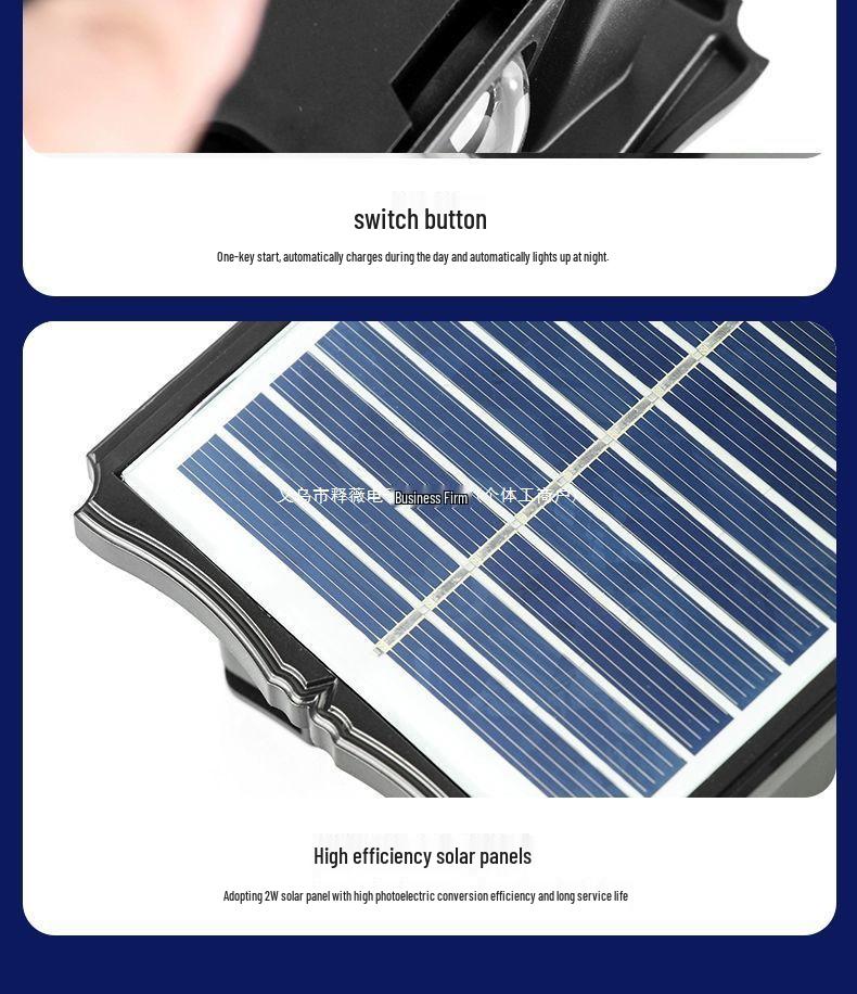Solar Waterproof Courtyard Wall Light - Outdoor Luminous Fence and Landscape Spotlight