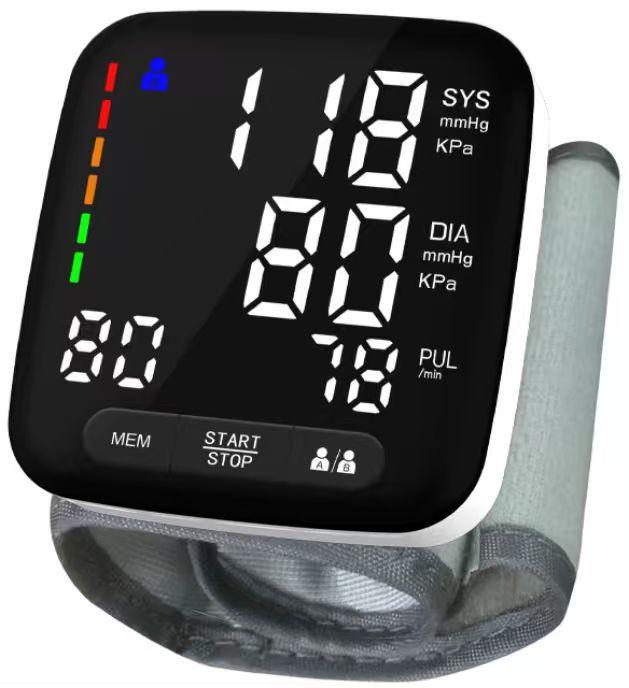 Noocos 2025 Newest Portable Electric Automatic Led Display Smart Sphygmomanometer Digital Blood Pressure Monitor CE Certified Plastic