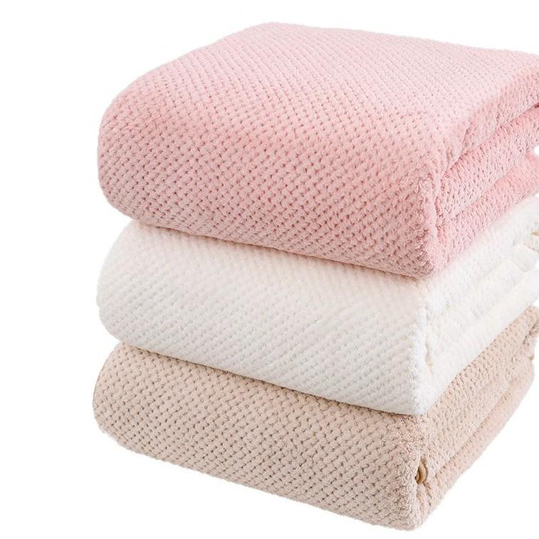 Quick-Dry Pineapple Hair Towel Wrap - Thickened Coral Fleece Headscarf for Hair Drying