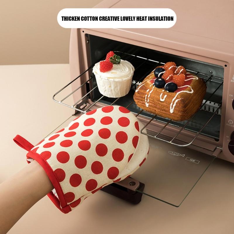Cotton Oven Glove Single Kitchen Hand Cover for Hot Dishes, Baking Trays, Warm Bowls, Daily Reheating, and Home Use