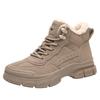 Red Dragonfly Women's Velvet-Thick Snow & Martin Boots: Winter Waterproof, Thick Sole, Short Workwear Style