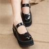2021 Japanese High School Girl Shoses Women Flats Platform Jk Uniform Mary Jane Ankle Strap Student Ladies 34-43