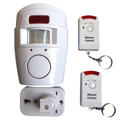 Wireless Motion Sensor Alarm with 2 Remote Controls PIR Alert Infrared Sensor Alarm Battery-powered for Door Shed Garage Caravan
