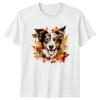 Cute Fall Dog Watercolor Clipart TShirt Aussie Dog Gift For Him And Her