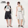 Taiping Bird High-Waisted Denim Mid-Length Shorts ABHBG2258