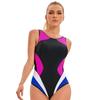 2025 Nová Barva Patchwork Sportovní Plavky Dámské Plus Size Jednodílné Plavky Dámské Profesionální Surfařské Obleky Plavky 3XL