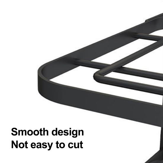 Multi-Layer Pot Storage Rack Strong Load-bearing Hollow Design Adjustable Cabinet Under-Sink Pan Rack Cookware Holder