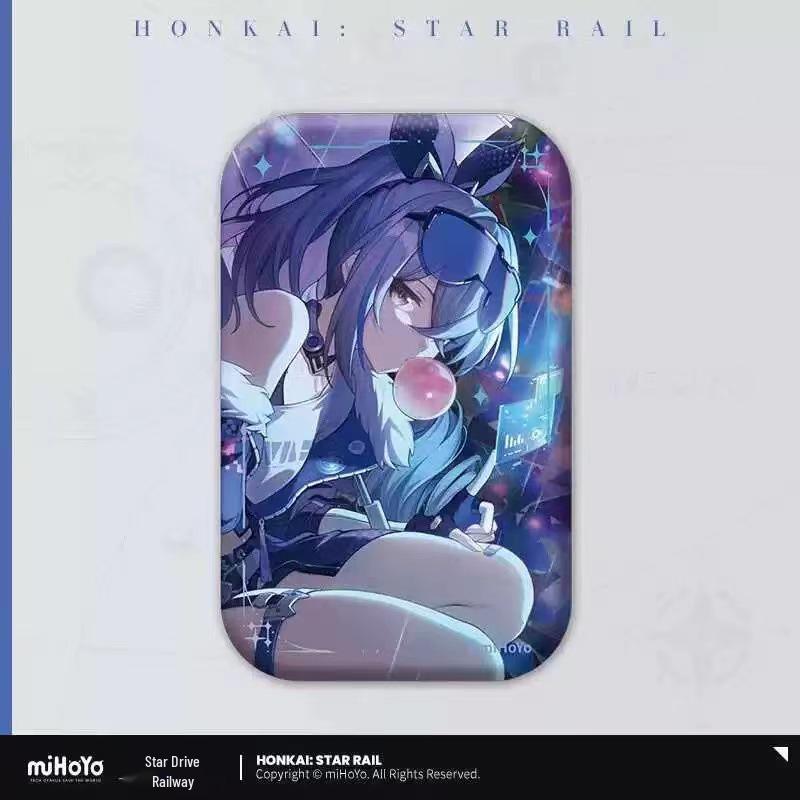 Honkai RPG Star Rail, Значок-подставка-брелок Серебряный Волк, Серия PV Светового конуса: Идет дождь значок