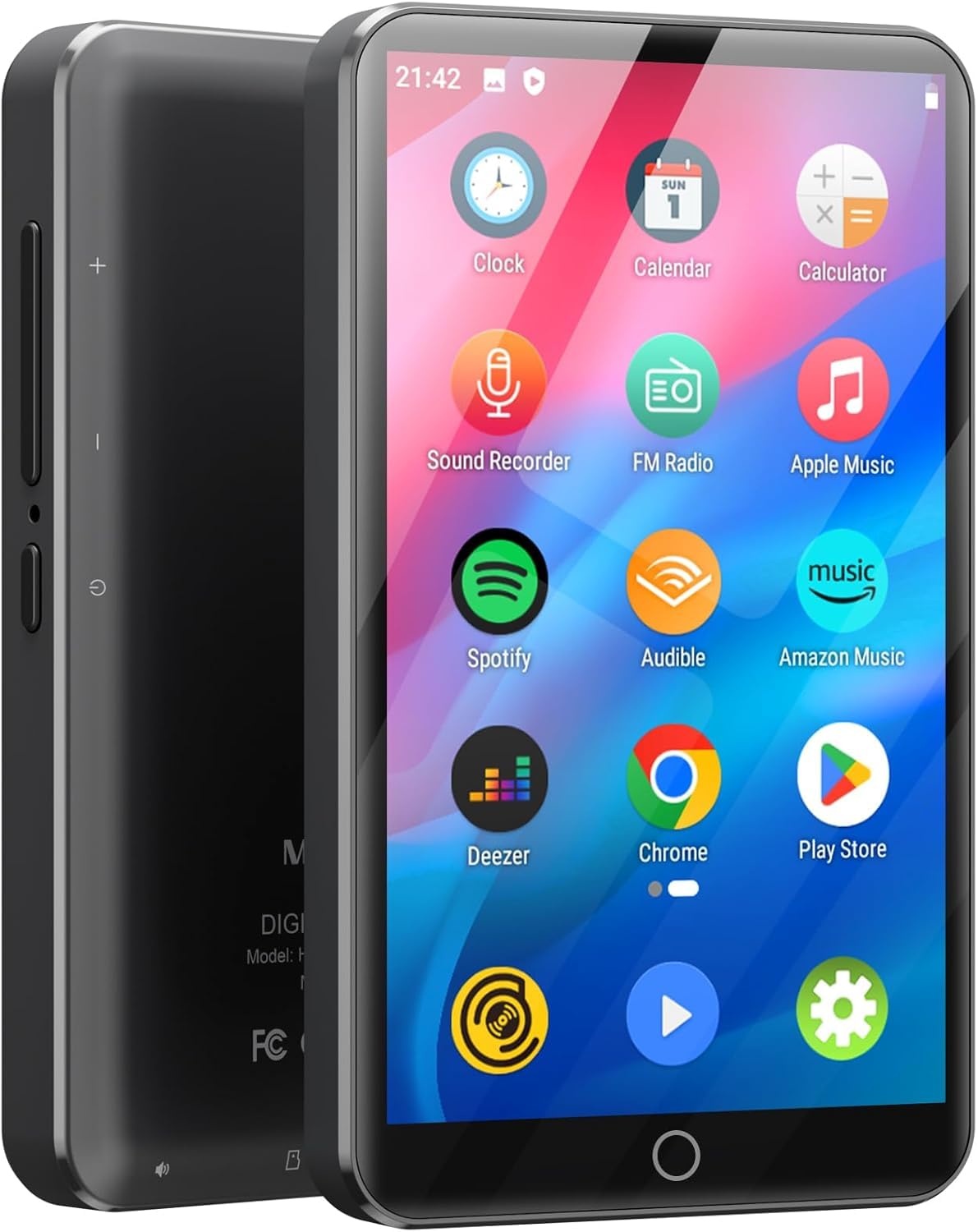 

MECHEN mp3-плеєр 4-дюймовий Wi-Fi Bluetooth музичний плеєр 16 ГБ музичний плеєр Android MP4-плеєр багатофункціональний цифровий аудіоплеєр динамік з пошуком сірий колір