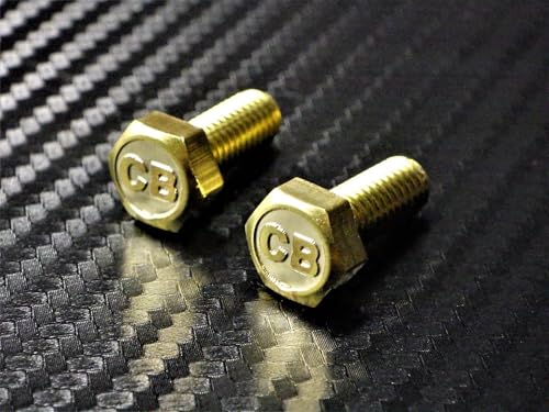 

QC-21 CB CB400four cb350four cb550four cb750four cb250t cb400t cb1100 cb125 cb50 Old car custom parts Raised lettering engraved brass number bolt