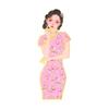 Qipao Series Retro Brass Cutout Bookmarks - Creative Ancient Style Design