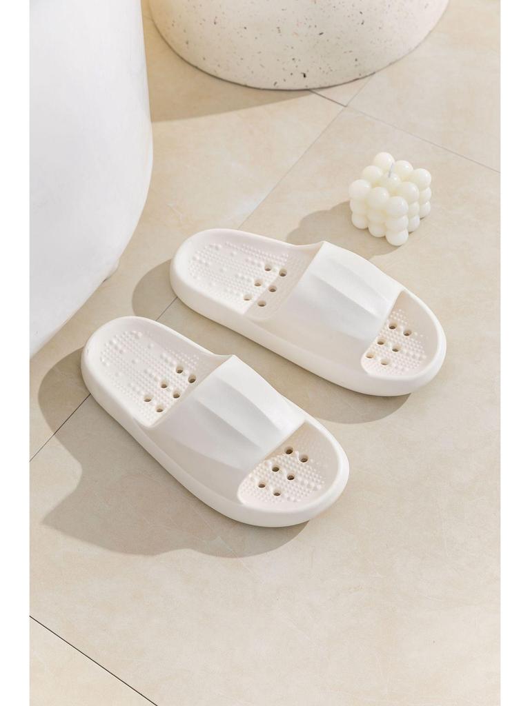 Unisex Quick-Drying Non-Slip Bathroom Slippers: Four Seasons Foot Massage, Draining Indoor Home Style 2025