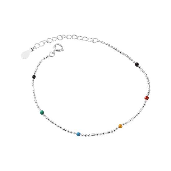 Women Necklace Multicolor Beads Adjustable Length Choker Necklace Versatile Layered Look Bracelet Weddings Parties Jewelry Accessories