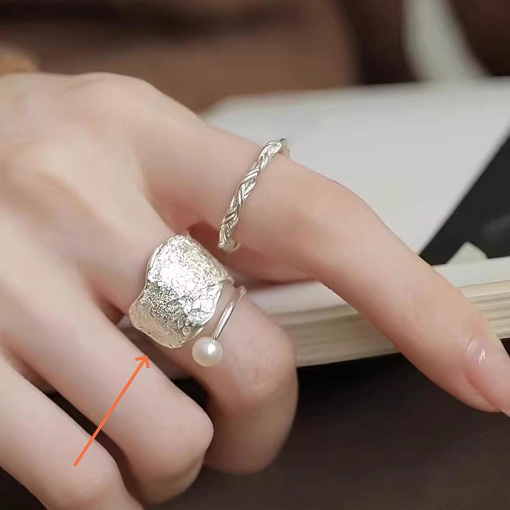 Xiaohongshu S925 Sterling Silver Summer Ring: Women's High-End Niche Light Luxury, Non-Fading Silver Jewelry