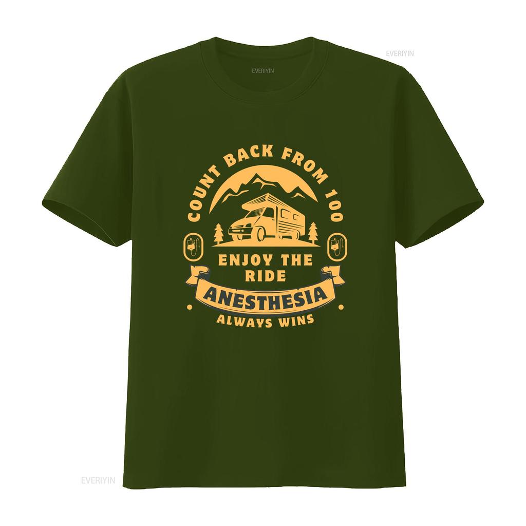Count Back From 100 Anesthesia T Shirt Anesthesiologist week gift CRNA Nurse Doctor s Always Wins vintage Washed