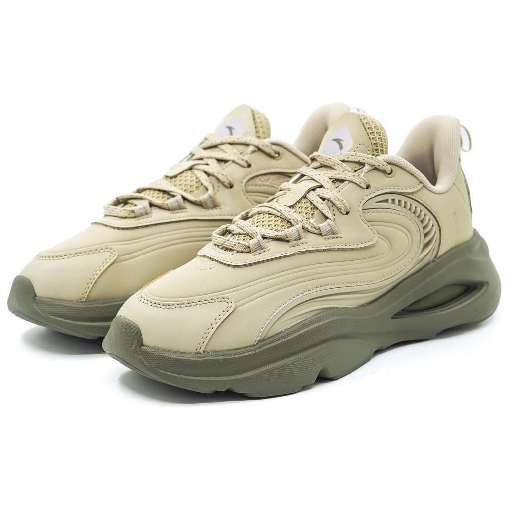 Anta Chao Bai Max Fashion Trend Comfortable Versatile Non-Slip Wear-Resistant Low-Top Casual Shoes Men Casual Shoes Khaki 112518841R-1