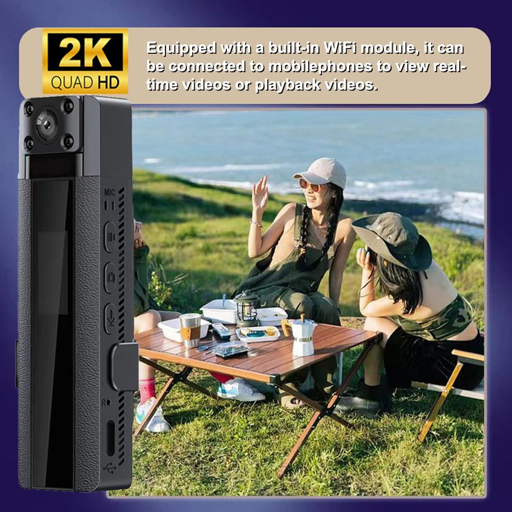 2K Wifi Camera Outdoor Sports Camera Video Recorder Meeting Sound Recording Camera Portable Night
