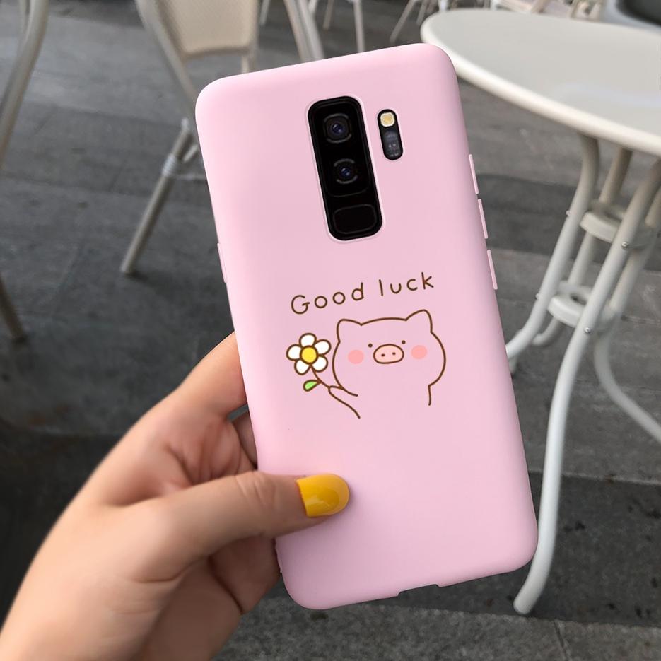 For Samsung Galaxy S9 Plus Case S9+ G965F Cute Candy Painted Fundas Matte Cover For Samsung S9 S9+ S 9 Plus Phone Case Soft Bags