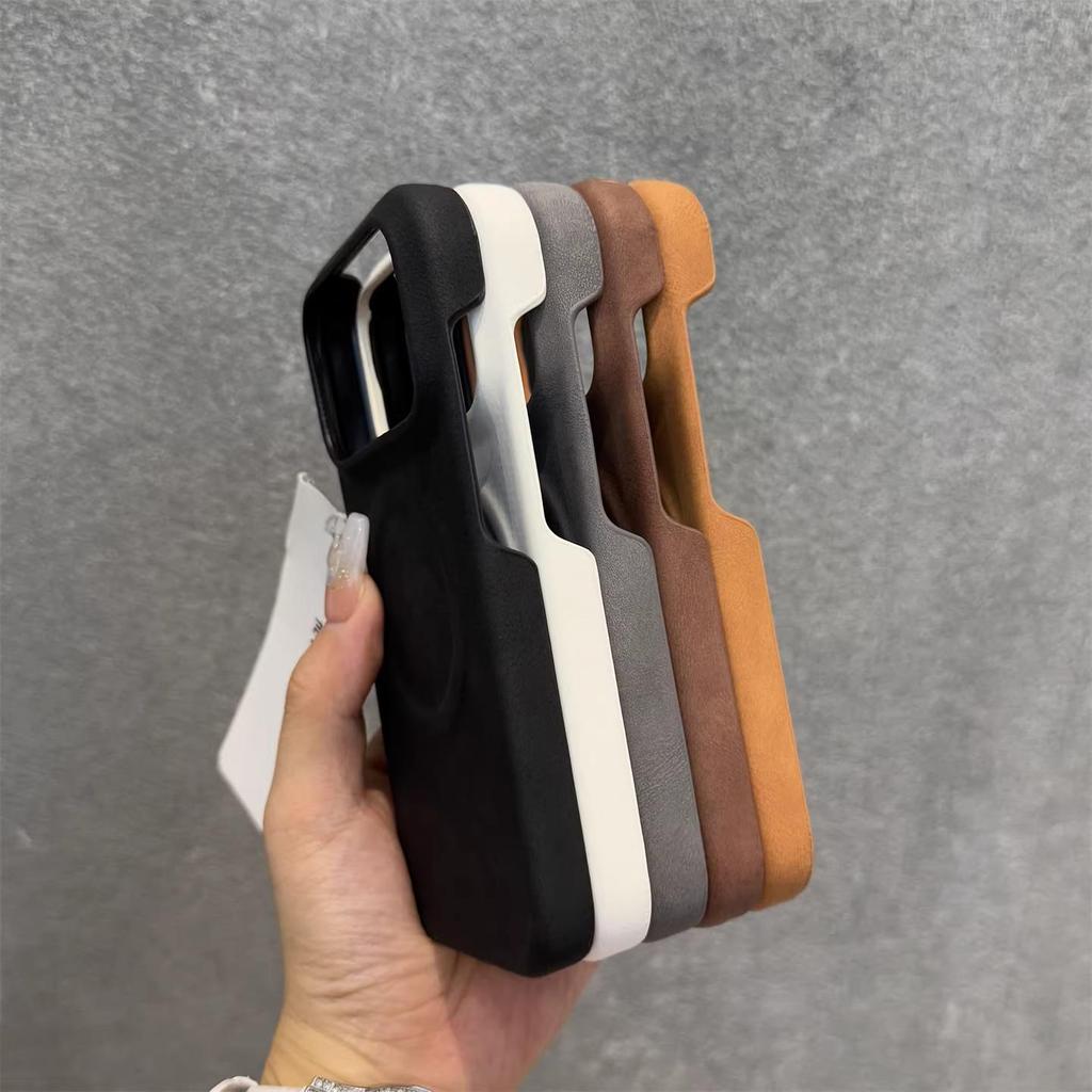 Suede Magnetic Hard Shell Case for iPhone 17 Pro Max