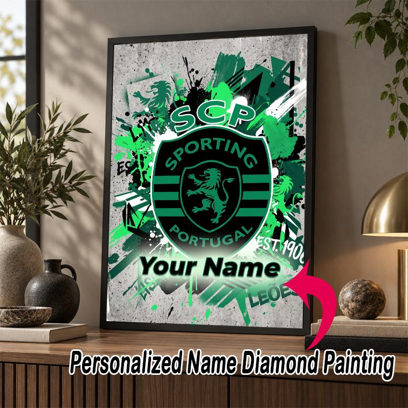 Custom Name Sporting CP 5D Diamond Painting Personalized Full Drill Diamond Art Kit Gift