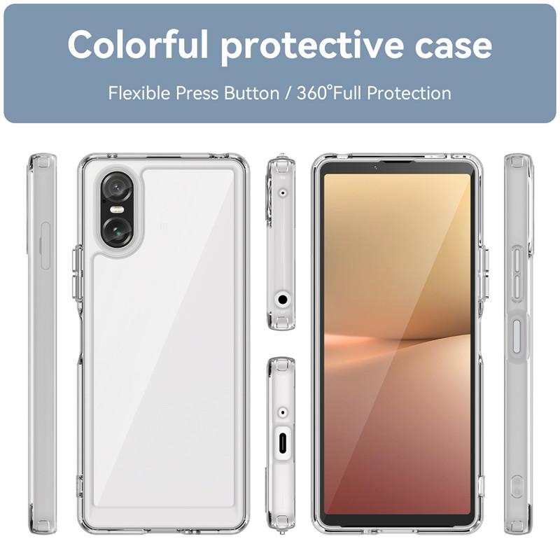 For Sony Xperia 10 VI Case Sony Xperia 1 VI Cover Luxury Shockproof Hard PC TPU Silicon Phone Back Cover For Sony Xperia 10 VI