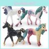 Stunning Static Unicorn Decorative Piece For Home And Office Featuring Four Mythical Designs