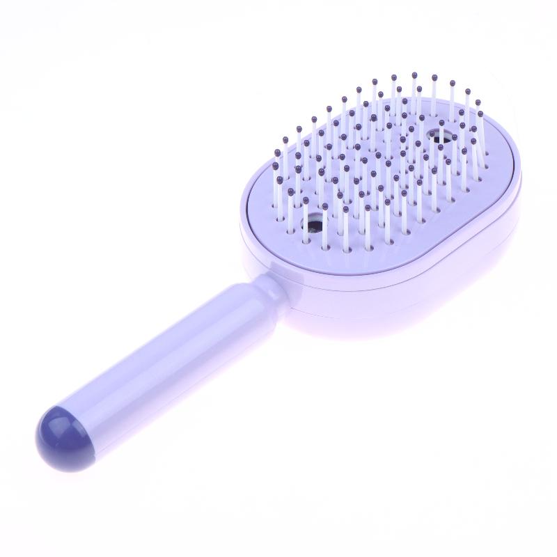 Electric Spray Hair Brush 2-In-1 Misting Hair Brush With Water Spray Reduce Frizz Anti-Static Retractable Steam Massage Comb