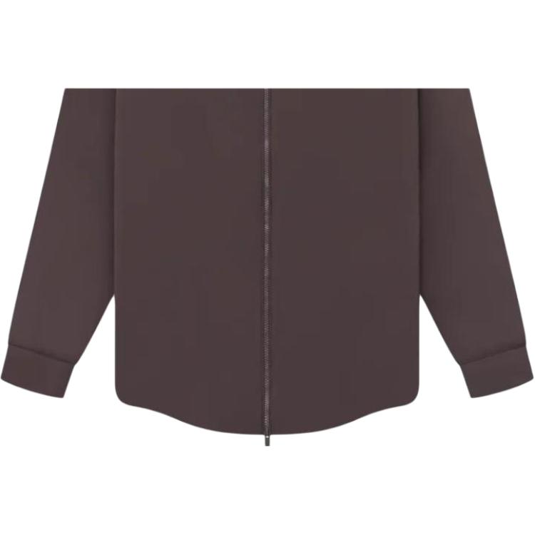 Fear of God Essentials SS23 Unifarbene Nylon-Windjacke mit Reißverschluss und Kragen Herren Oberbekleidung FOG-SS23-072