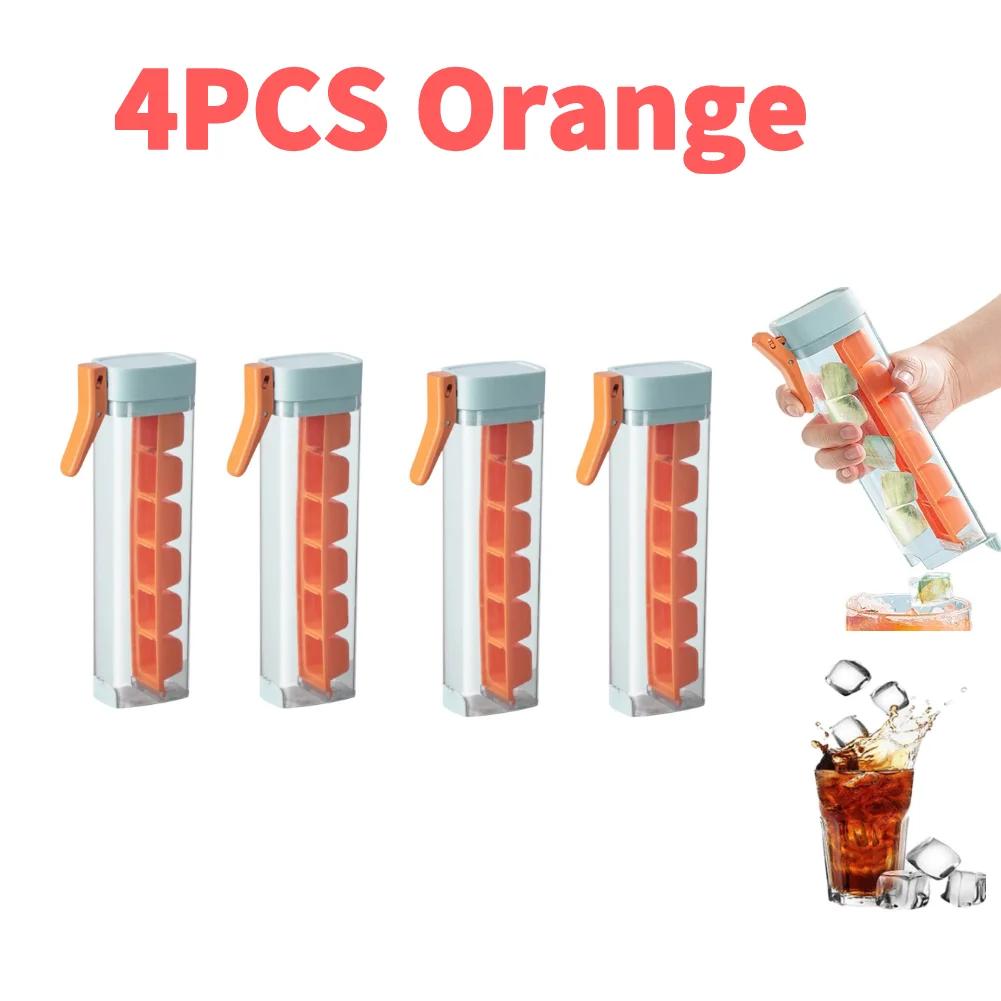 1-5PCS One-handed Pressing Ice Latticeasy Push and Pop Out Cube Ice Maker Home Creative Ice Mould Homemade Small Ice Moulds