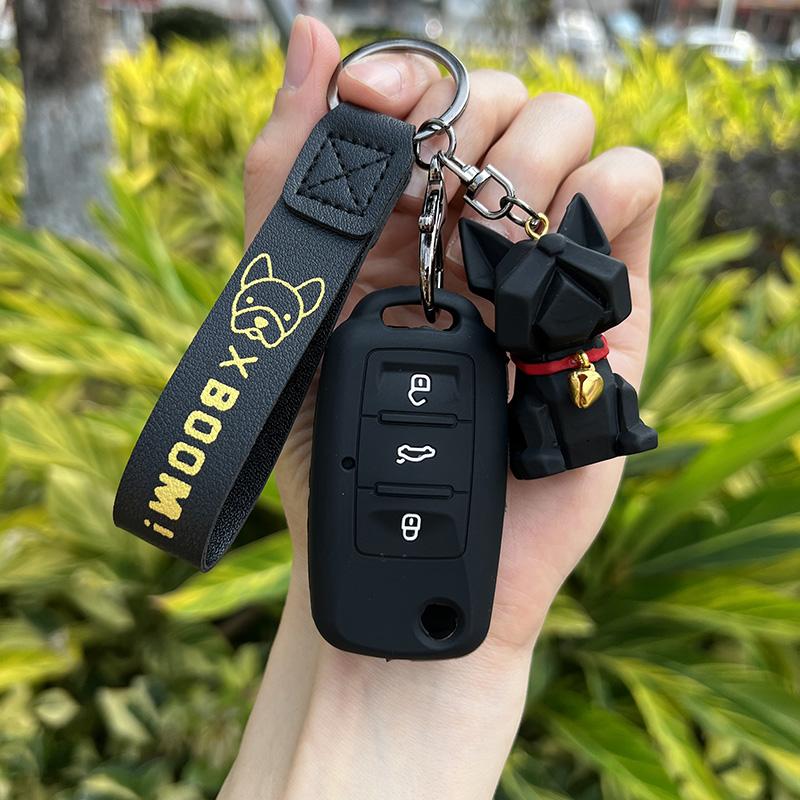 Silicone Car Key Cover Case for VW Volkswagen polo passat b5 Tiguan Golf T4 for Seat Leon Altea Ateca For Skoda Octavia Superb