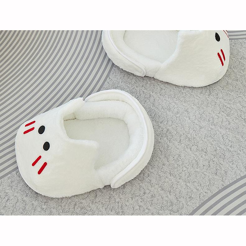 Cat Kennel Winter Warm Slippers Pet Kennel All Season Universal Breathable Non Slip Gray Dog Kennel