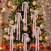 Christmas Trees Bows 6Pcs Christmas Decorative Wrapping Pull  Bows For Christmas Tree Decoration Front Doors Outdoor Activities