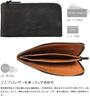 Ikenohata Ginkakuten Italian Pueblo Leather L-Zip Long Wallet (Men's Wallet with Bill Compartment, Coin Purse, Card Slots, Slim Pueblo Leather,