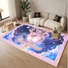 Custom Name Crystal Velvet Rug,Sailor Moon Comfortable Anti Slip Floor Mat For Room Decoration