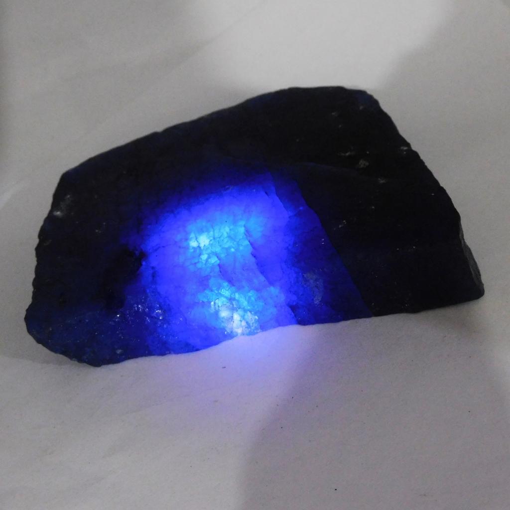 Natural Sapphire Blue Rough 1910.35 Ct CERTIFIED Loose Gemstone Uncut Rough p-2244-h