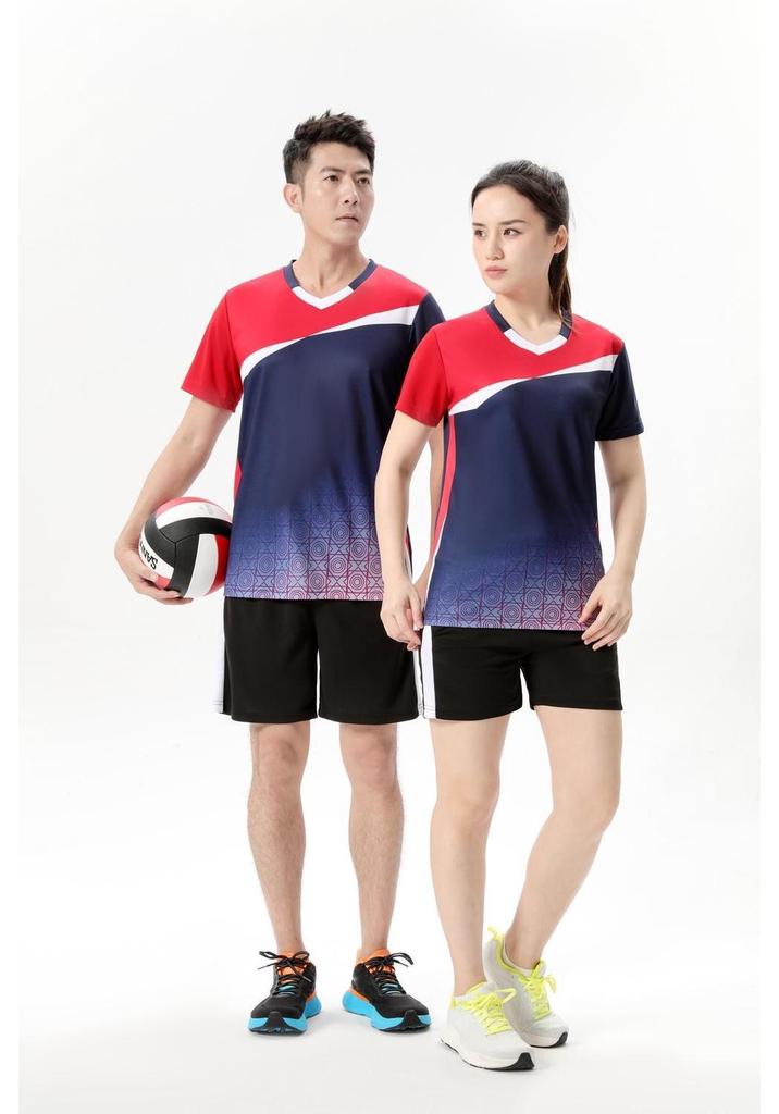 Women's Professional Volleyball Uniform - Short Sleeve Sportswear Set for Teams and Competitions