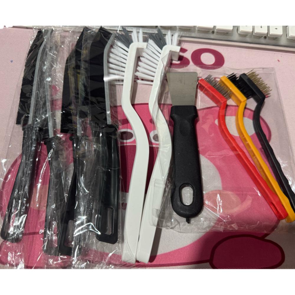11Pcs Crevice Cleaning Brush Set, Hard Bristle Cleaning Supplies for Kitchen, Bathroom, Corner, Grout, Sink, Cup, Teapot, Bottle, Blender