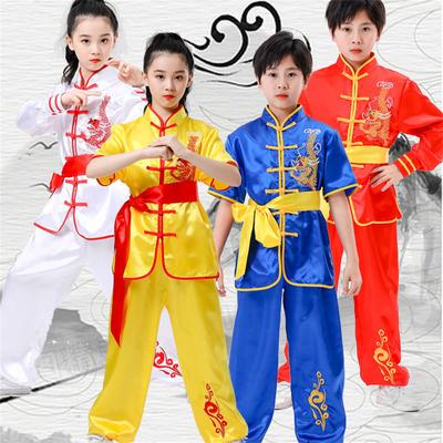 Pratica di Arti Marziali per Bambini Tute da Allenamento Kung Fu per Bambini Costumi Stile Cinese Tute da Esibizione Tai Chi per Ragazzi e Ragazze