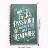 Gold Key Design Spiral Password Notebook To Do List Diary Notebook Fun Memo Notepad  Home
