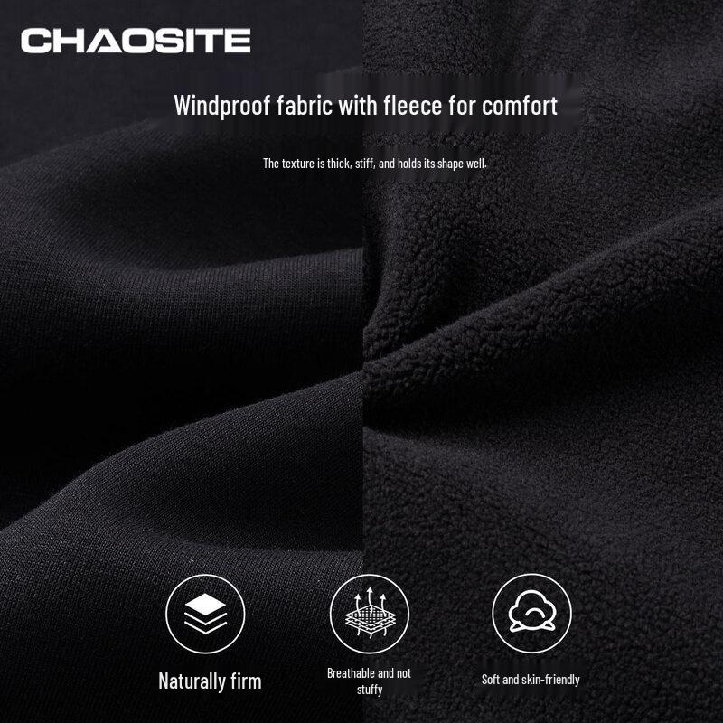 Chaoste Men's Fleece-Lined Crew Neck Cotton Sweatshirt