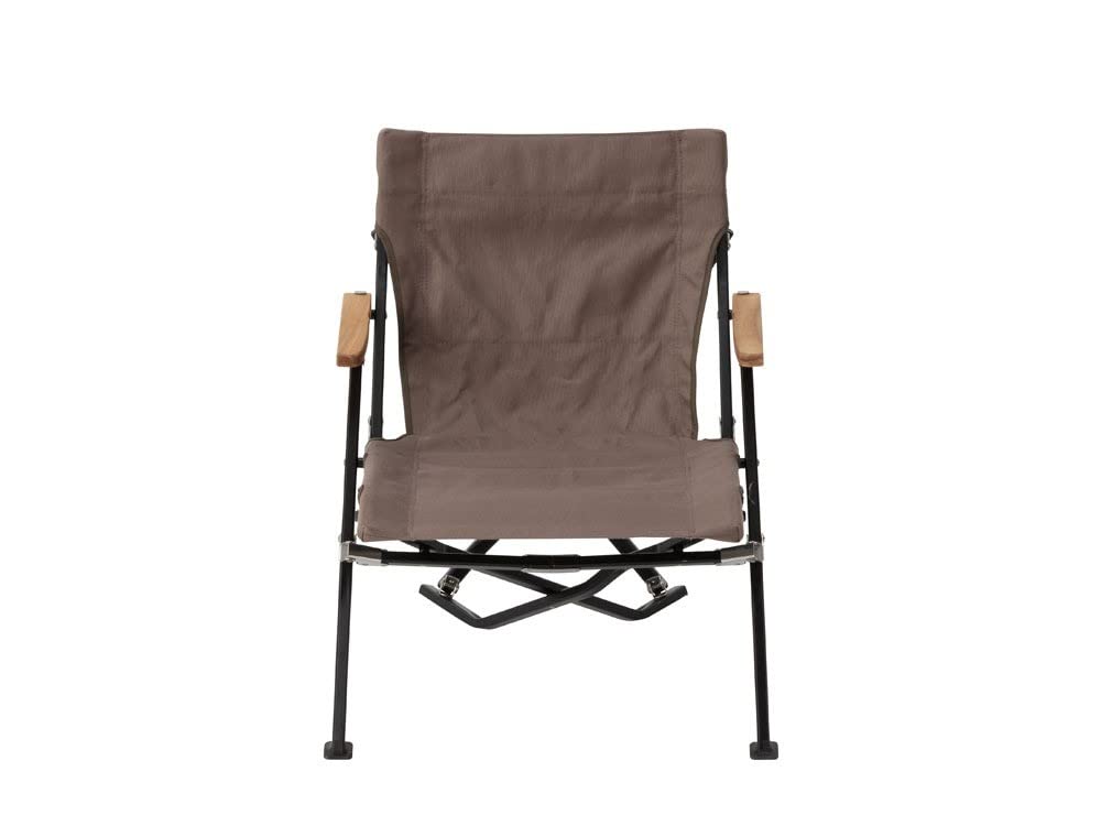 Snow Peak Low Chair 30 Short Gray LV-093GY Low Chair Folding Chair Comfortable to sit in Compact storage