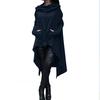 Womens S5xl Fashion New Plus Solid Color Long Hooded Sweater Sports Jacket