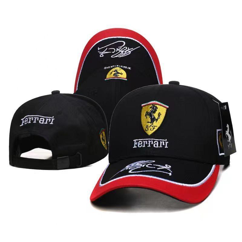 For Ferrari 488 812 296 F8 R Baseball Cap Embroidered Signature Men's Women's Cap Adjustable Baseball Outdoor Summer Sports Hat