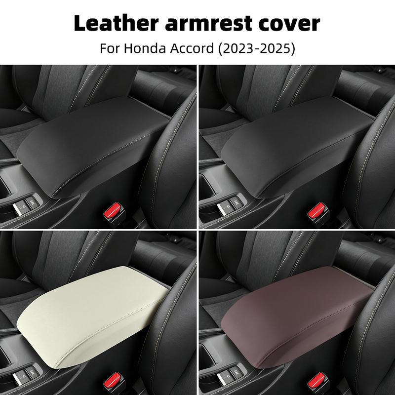 Leather Armrest Box Protective ABS Cover For Honda Accord 11th Gen  2024 2025 2026-UP Arm Rest Lid Interior Trim Accessories