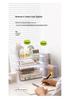 Transparent Book Stand and Storage Rack with Bookshelf Bookends